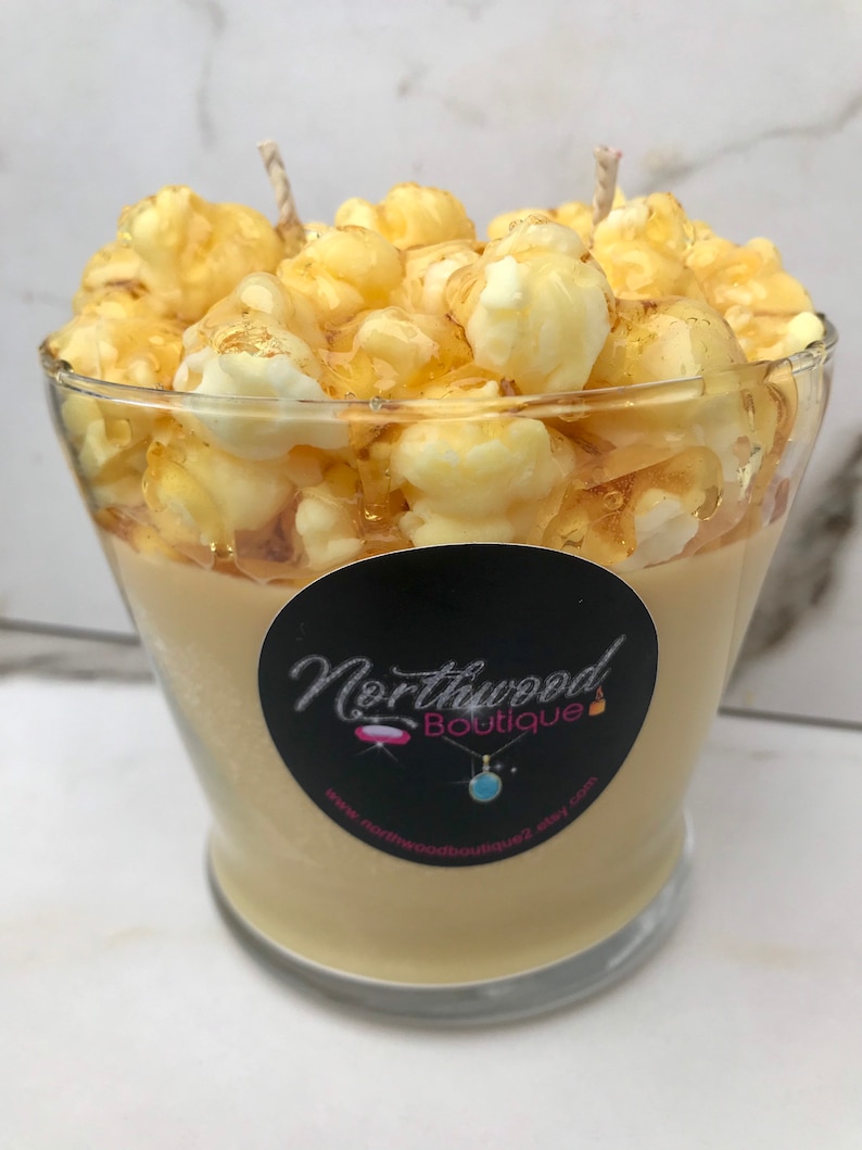 Popcorn Candle Caramel Popcorn Candle/ Handmade Candle | Scented Candle | Sweet Food ...