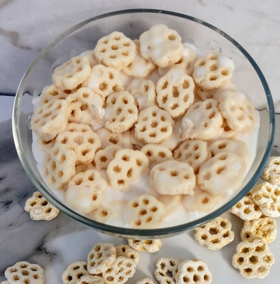 Honey Comb Cereal Candle Fake Food Candle Unique Candle Scented