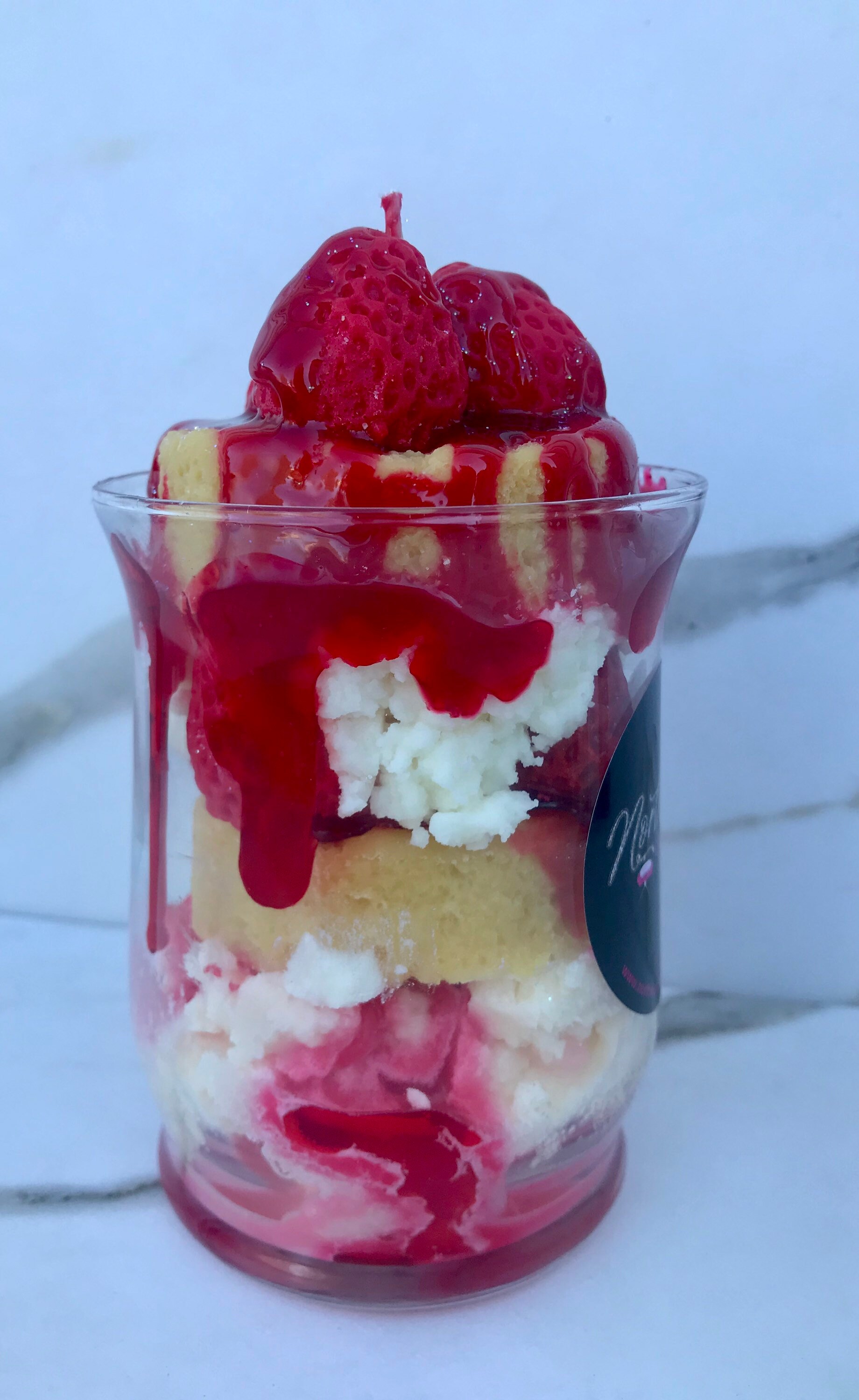 Strawberry Shortcake Candle Dessert Candle ScentedCandle Etsy