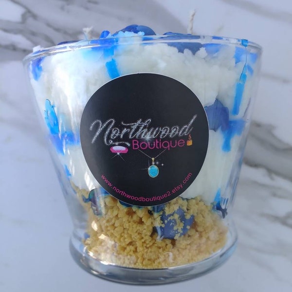 Blueberry Cheesecake Candle | Dessert Candle | Bakery Candle | Gift for her (18 oz) Housewarming gift| food candle