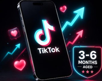 Account TikTok con un'esperienza di 3-6 mesi / Marketing aziendale, Negozio TikTok, Crescita virale