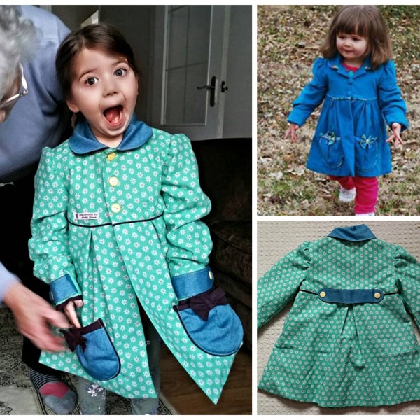 Girls Coat Pattern Etsy