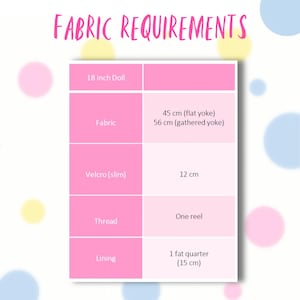 Isabella Doll dress, pdf sewing pattern for American Girl dolls. 18 inch doll clothes. Dress with pin tucks on the fron bodice and velcro closure. You get video tutorials for every step. Fabric requirements.