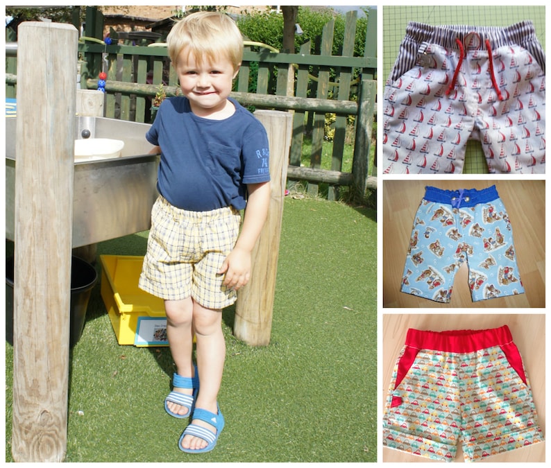Boys Shorts PDF Sewing Pattern Oscar Versatile Easy Etsy