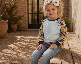 Baby & Toddler Raglan Sweater Romper PDF Sewing Pattern: Sizes 0-3 (Video Tutorials)