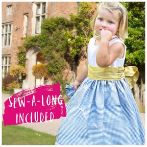 Flower Girl Dress PDF Sewing Pattern | Classic Style | Ages 1-12 | Party | Wedding | Bridesmaid | Bestseller | Video Instructions