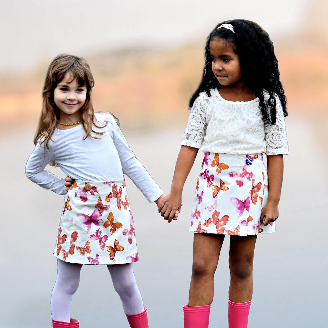 早割ex Girls Skirt School | Jutta - Pattern Sewing PDF Skirt Wrap Girls
