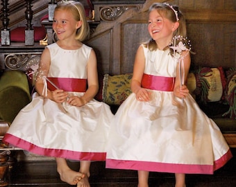 Flower Girl Dress PDF Sewing Pattern, Puff Sleeve, Ages 1-12 (Video Guide)
