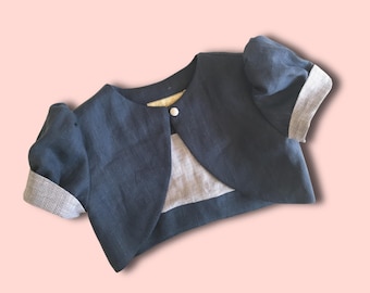 Bolero Jacket Digital PDF Sewing Pattern for Dresses and Skirts, Age 1-12 + Video Guide!