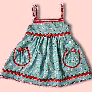 Pinafore Digital Sewing Pattern with Flutter Sleeves, eBook + Video Tutorial