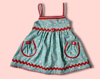 Pinafore Digital Sewing Pattern with Flutter Sleeves, eBook + Video Tutorial