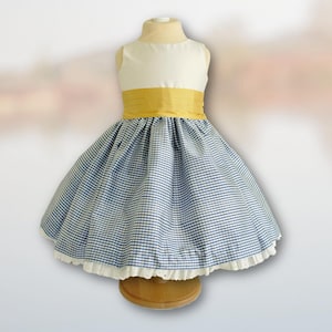 Blumenmädchenkleid Digitales Schnittmuster PDF (Alter 1-12) klassisches und romantisches Kleid für Hochzeit + Video Anleitung