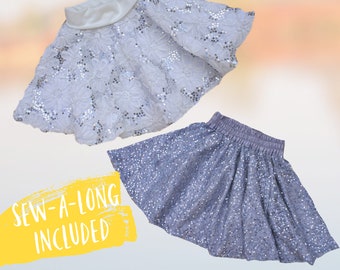 Girls Skirt Pattern | Circle Skirt PDF Sewing Pattern | Quick & Easy | Play Skirt | Toddler Skirt | Petticoat | Tutu Pattern | Baby Skirt