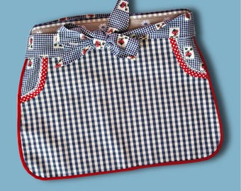 Pretty Half Apron PDF Pattern DIY Sewing Project + Video Tutorials