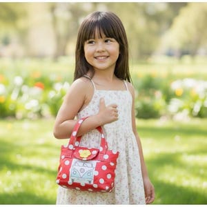 Mary Lou Mädchen Tasche, Digital PDF Sewing Pattern, eBook + Video Anleitung