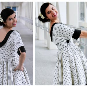 Ladies & Teen PDF Sewing Pattern - The Vivienne | Versatile | Vintage Swing Dress | Video Instructions | Bestseller