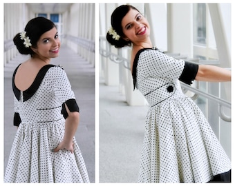 Ladies & Teen PDF Sewing Pattern - The Vivienne | Versatile | Vintage Swing Dress | Video Instructions | Bestseller