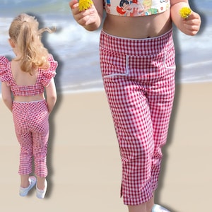 Audrey Capris Pants Sewing Pattern PDF - Vintage Trouser Design with Video Guide