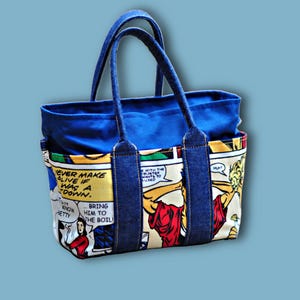 Handtasche - Kastentasche, Tote, PDF Schnittmuster mit Videoanleitung und E-Book