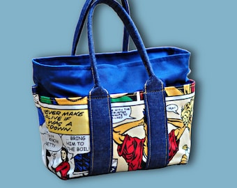 Darling Tote Bag Pattern PDF Sewing Pattern with Video Guide for Beginners