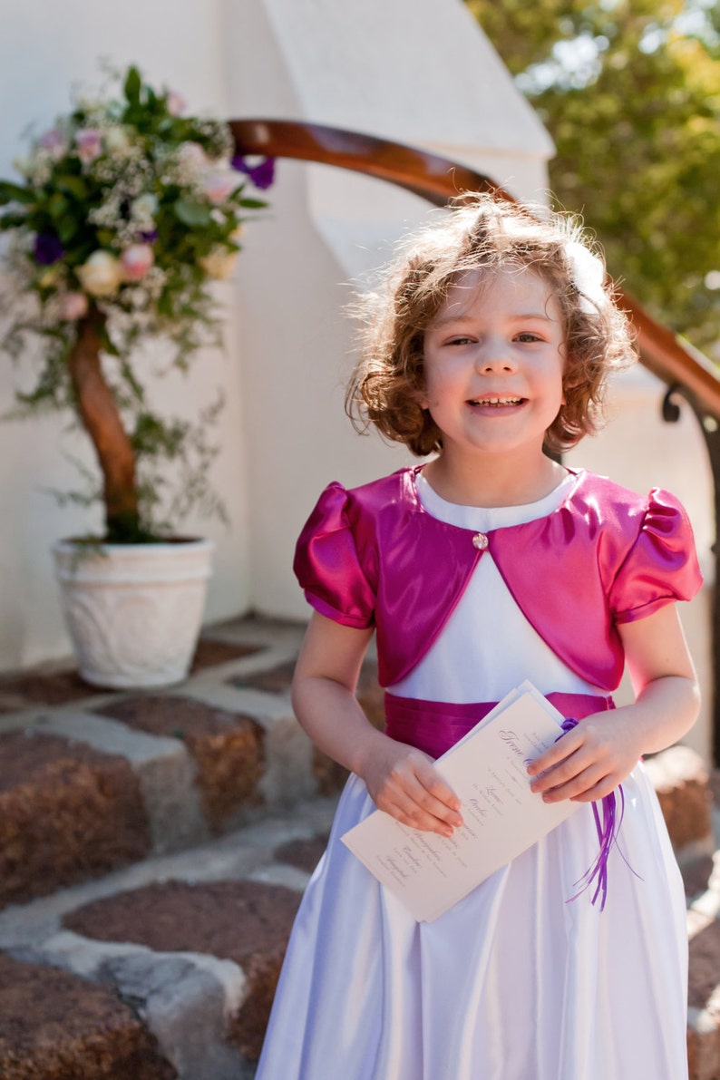 Girls Bolero Jacket PDF Sewing Pattern Flower Girl Ages Etsy UK