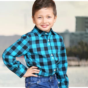 Button Down Shirt for Boys Size 14 Etsy