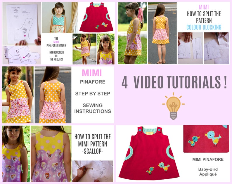 Pinafore PDF Sewing Pattern Mimi Toddler Dress Sewing Etsy Australia