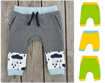 Bubble Gum  |  Baby Joggers | Baby Pants PDF Sewing Pattern | Newborn 50 - Age 3 | Beginner Sewing | Video Instructions | Frocks and Frolics