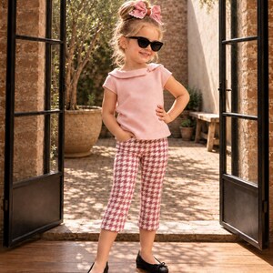 Audrey Capris Pants Sewing Pattern PDF - Vintage Trouser Design with Video Guide