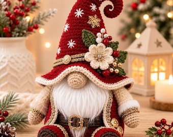 Häkelanleitung für einen mittelschweren Weihnachtswichtel | Waldweihnachts-Amigurumi (PDF-Download)