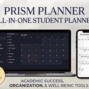 Ultimate Student Planner Digital Download Interactive HTML & Excel Academic Tracker School Organizer Assignment Tracker Habit Log