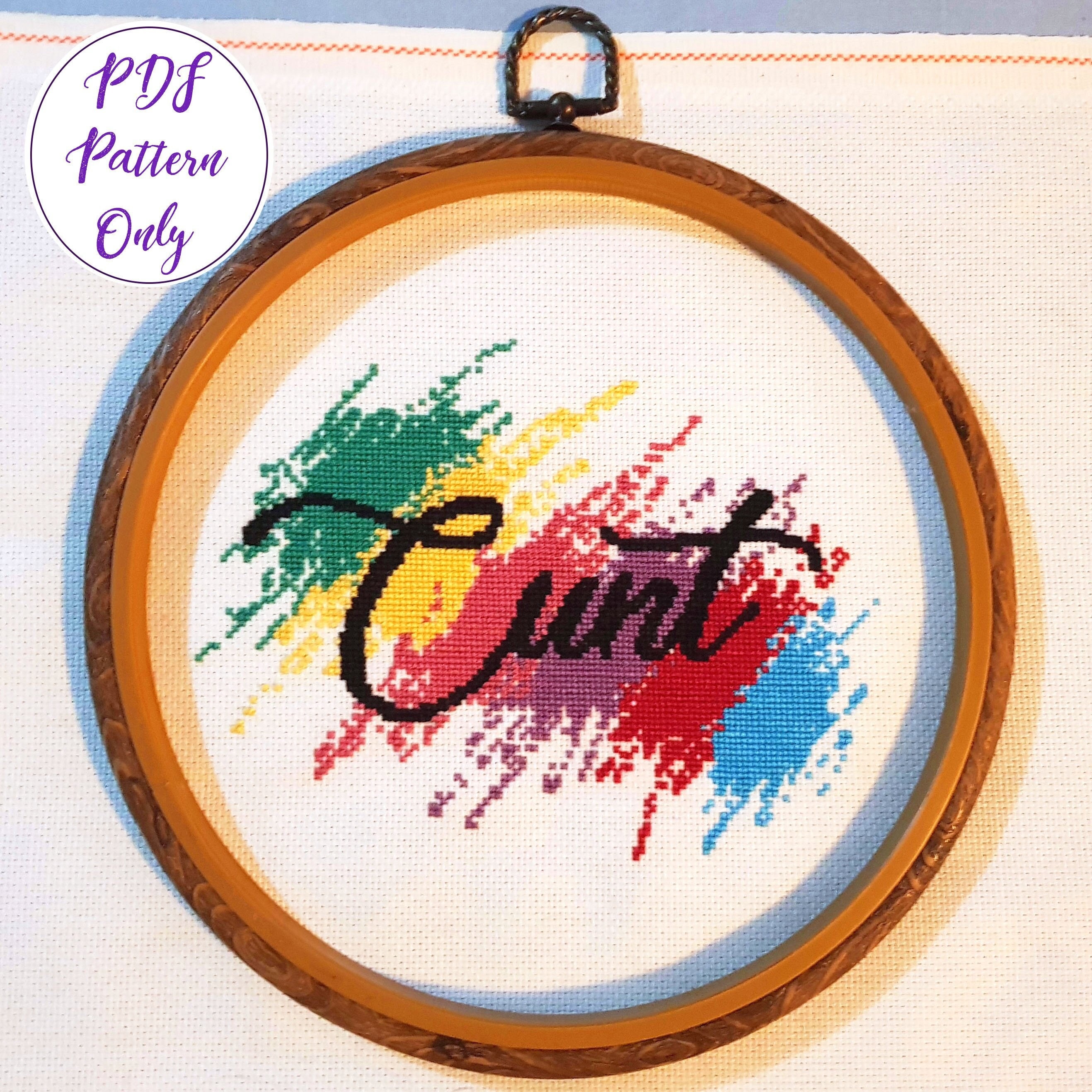 Pretty Profanity: cunt Cross Stitch Pattern - Etsy