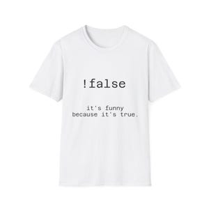 T-shirt med falskt kodningsskämt | programmeringshumor