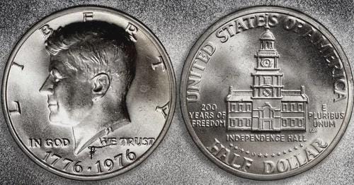 Kennedy half dollar 1776 1976 - Etsy 日本