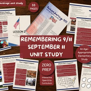 9/11 Unit Study | September 11th Homeschool History Curriculum and Activities