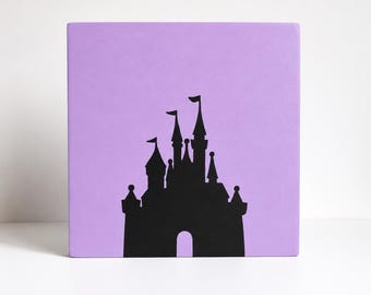 Disney Castle Hand-Painted Cork Board - Multiple Color Options