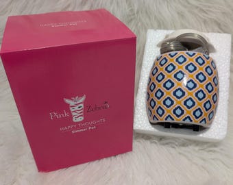 Scaldacera Pink Zebra ORANGE IKAT, cialde di cera profumata per pentola a fuoco lento