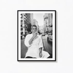 anthony bourdain smoking cigarette with coffee baguette and cigarettes Anthony Bourdain Smoking - Etsy
