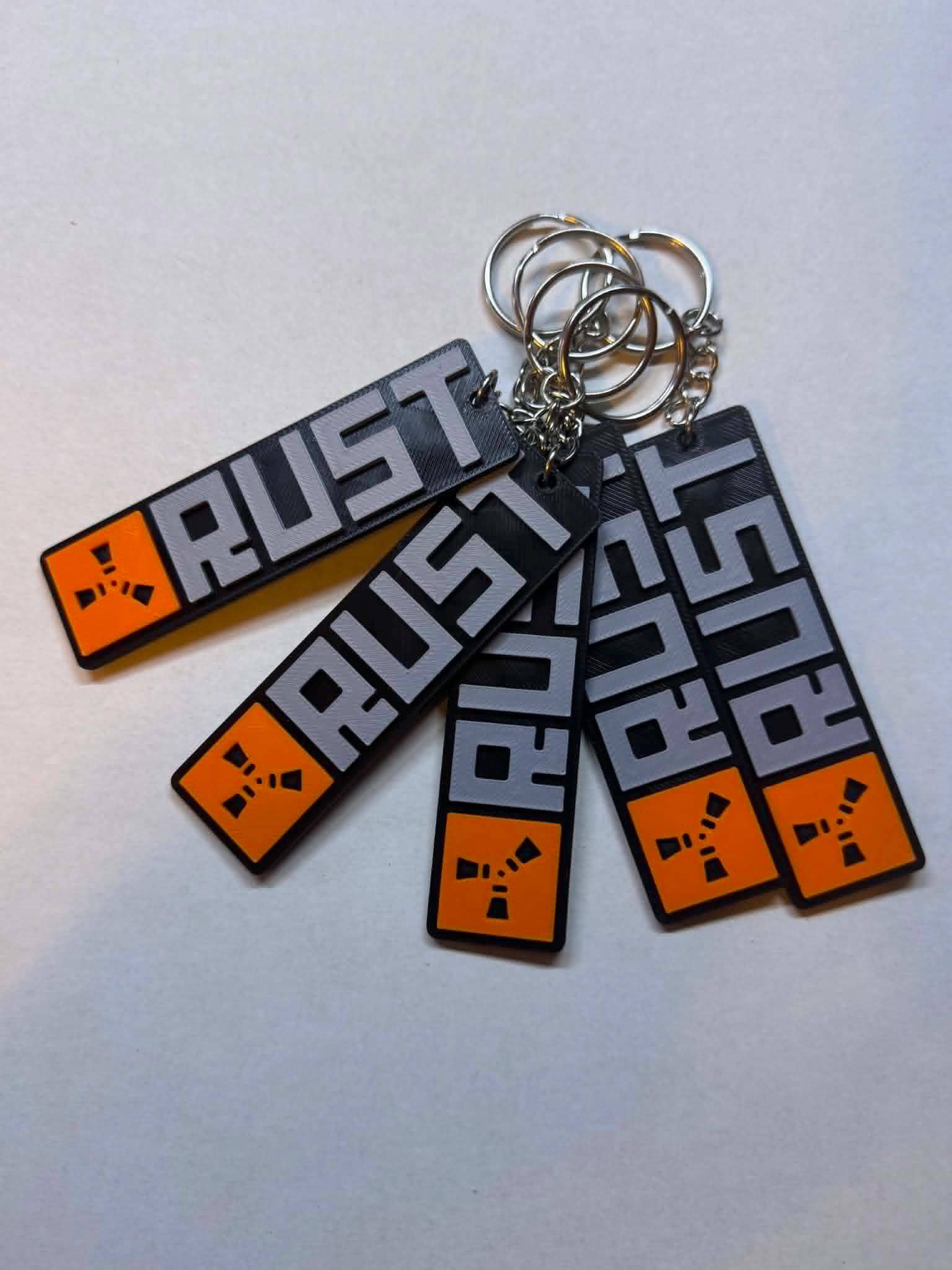 Rust Keychain - Etsy