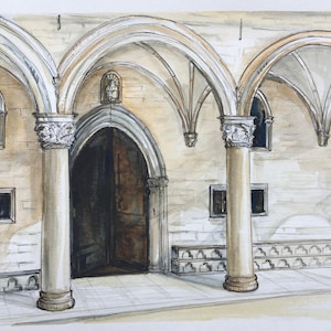 Dubrovnik, Croatia giclee print/ Europe / travel fine art print/ Handmade souvenir / Travel gift