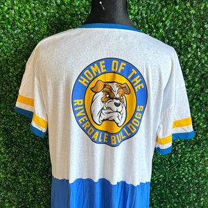 Riverdale Bulldogs upcycled t-shirt dress, comfy, Size XL
