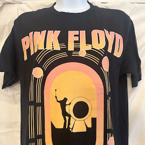 Upcycled Tshirt Dress, Pink Floyd, Boho, Chic, One of a kind, Size S