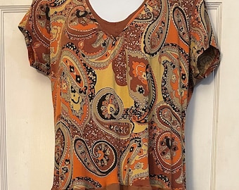 T-shirt dress, upcycled, BOHO, CHIC, One of a Kind, Retro