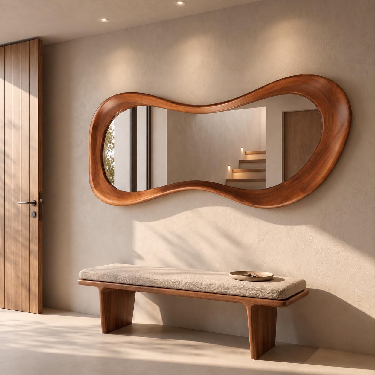 Carved wood mirror - Etsy 日本