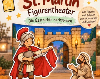 St. Martin Puppet Theatre PDF | Read-aloud story with puppets & scenery | Kamishibai alternative | Daycare Kindergarten