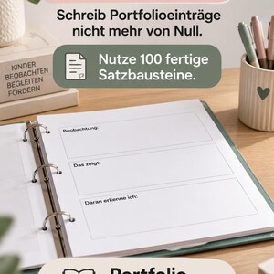 Portfolio Sentence Generator – 100 observation sentences to check off & combine