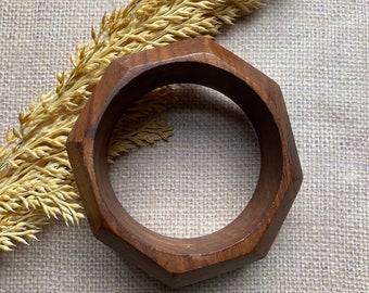 Wooden Bangle Bracelet