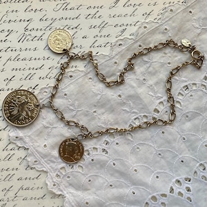 Park Lane Gold Tone Coin Necklace - Vintage