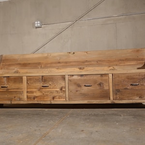 51-60&quot; solid wood raw wax finish dining / entry /bedroom/footboard storage drawer bench