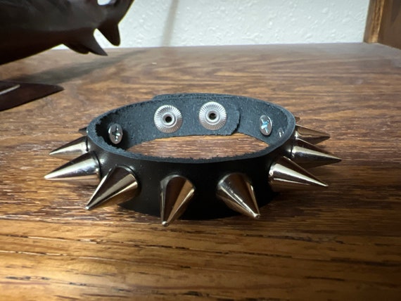 Gothic Punk Spike Bracelet With 1/2” Cones - Etsy